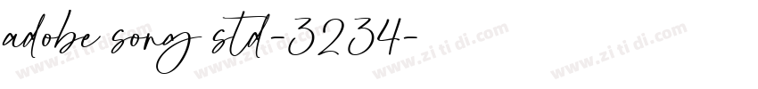 adobe song std-3234字体转换